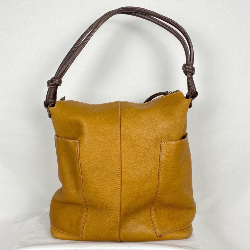 Sundance Leather Slouch Zip Top Tote - Picture 1 of 11
